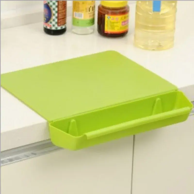 2 in 1 Kitchen Cutting Board Thickened Plastic Storage with Storage Tank Cutting Board Fruit Cutting Board Kitchen Accessories