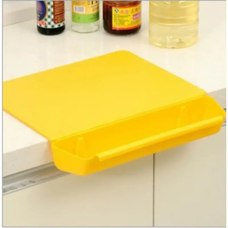 2 in 1 Kitchen Cutting Board Thickened Plastic Storage with Storage Tank Cutting Board Fruit Cutting Board Kitchen Accessories