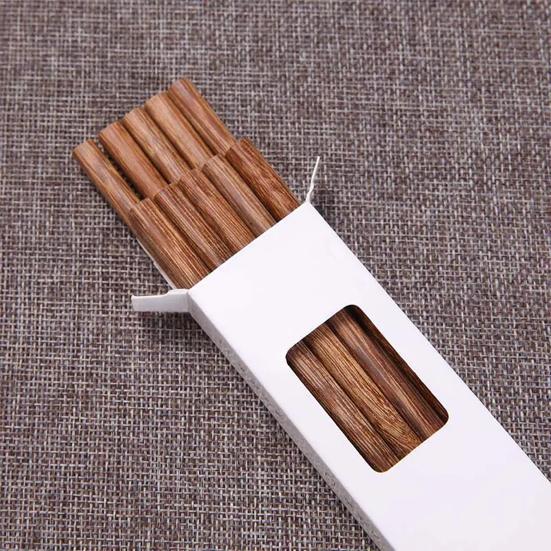 10 Pairs New Natural Rosewood Chopsticks Reusable Healthy Chinese Wooden Chop Sticks Sushi Food Stick Tableware Kitchen Utensils