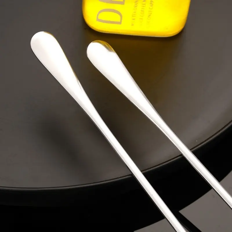 2pcs 30CM Long-handled Stainless Steel Coffee Spoon, Ice Cream Spoons Tea Stirring Spoon Holiday Kitchen Tableware Gift