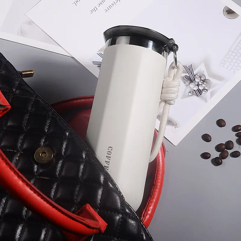 350/500ml Vacuum Insulated Coffee Mug, Double-wall Stainless Steel Travel Tumbler, Office Portable Cold Coffee Cup Gift Cup