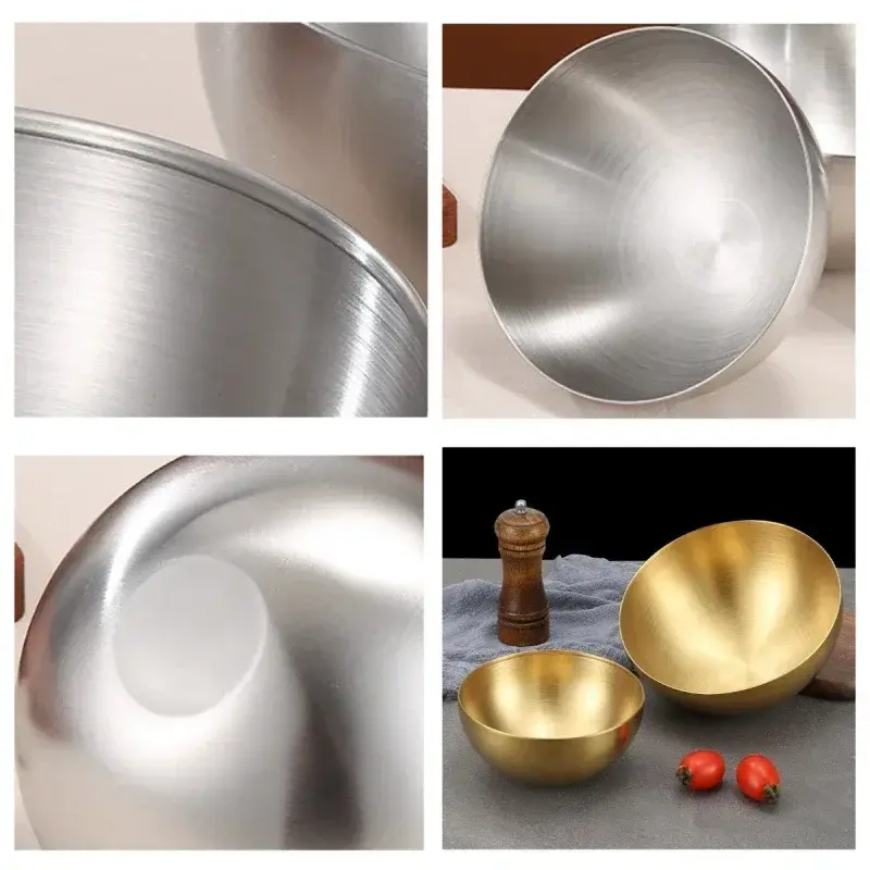 Stainless Steel Gold And Silver Sauce Dishes Appetizer Seasoning Serving Dishes Sets Tray Spice Plates Kitchen Tableware
