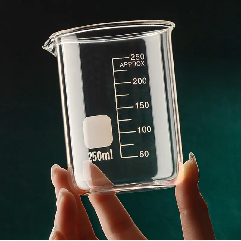 50-1000ml Combination Set High Borosilicate Glass Measuring Cup Clear Scale Cup Laboratory Beaker Kitchen Baking Measuring Mugs