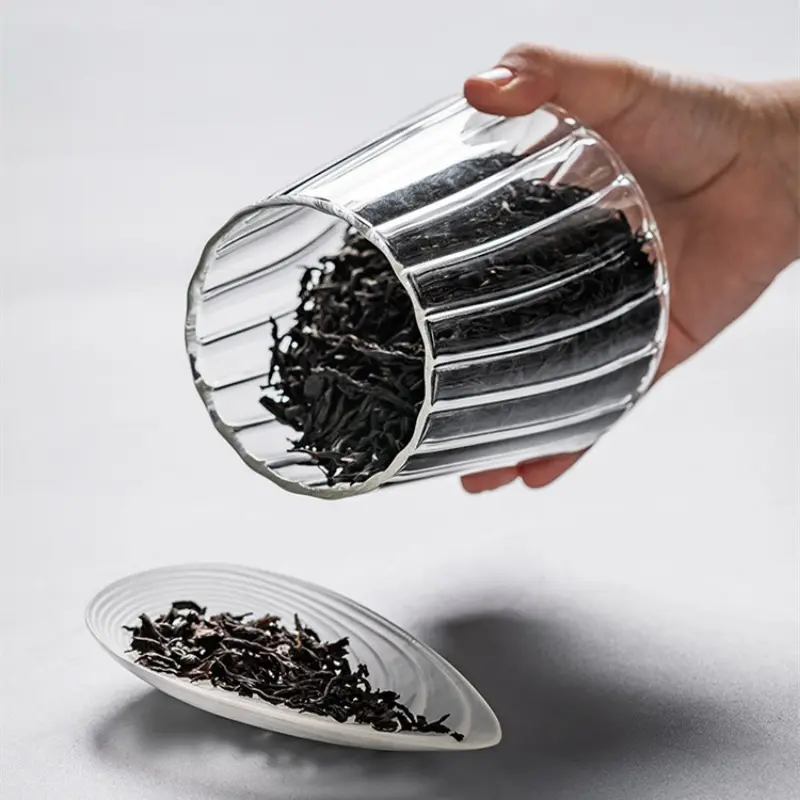 Hermetic Containers for Food Storage Pots Grains Tea Coffee Beans Candy Cookie Glass Jars with Wood Lid Kitchen Containers