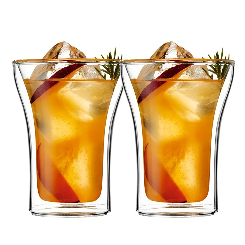 100/200/250ml Double Wall Glass Cup Durable Heat Resistant Beer Wine Cocktail Thermal Tea Milk Drink Mug for Home Coffee Cup