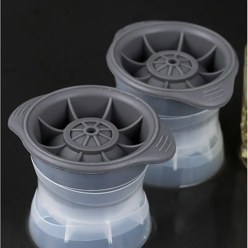 6/3pcs Silicone Ice Maker Food Grade Sphere Ice Mold Stackable Slow Melting Ice Ball for Whiskey Quick Freezer Kitchen Gadgets