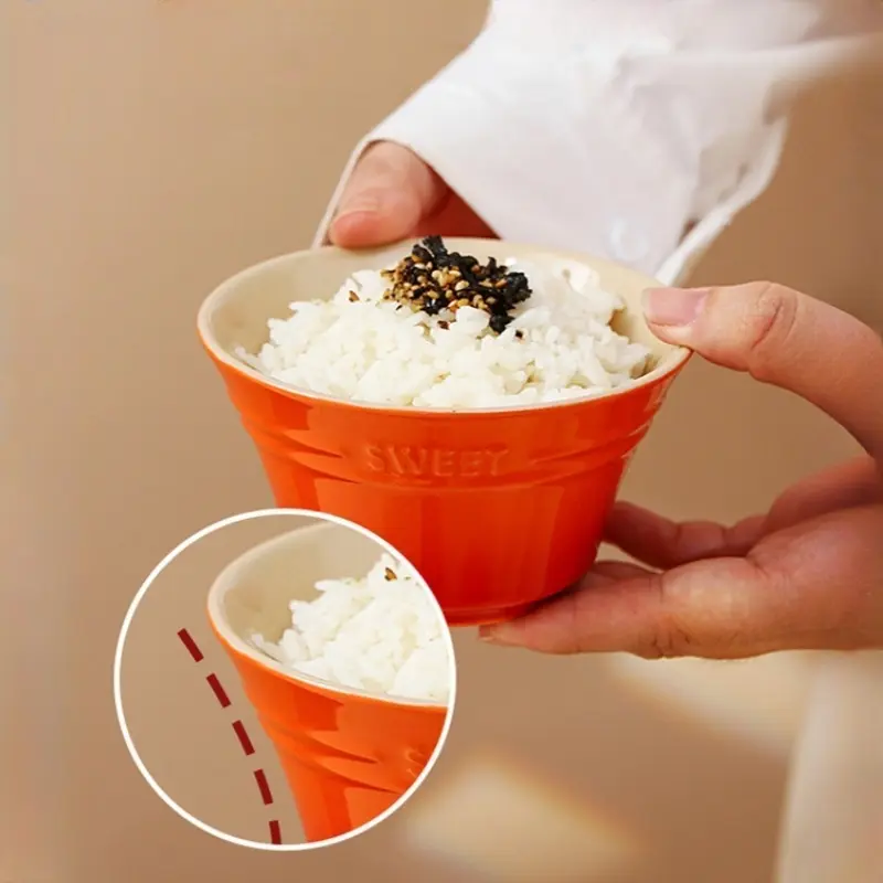 300ML Rainbow Gradient Color Dishes Rice Bowl Tableware Japanese Ramen Bowls Kitchen Dessert Salad Steamed Egg Bowl Tableware