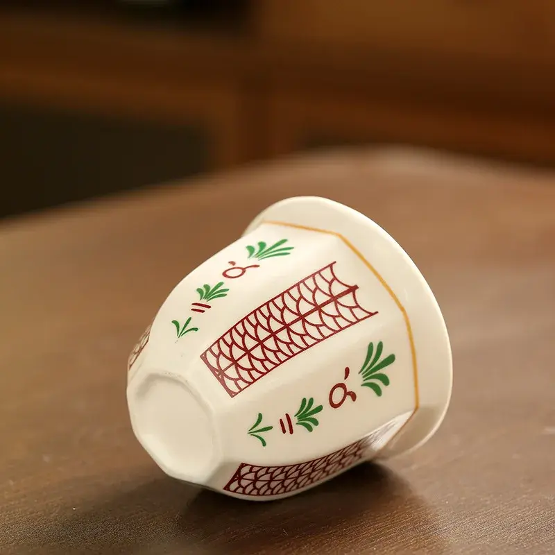 180ml/250ml Coffee Cup Hand Held Espresso Cup Vintage Middle Eastern Ceramics Candle Porcelain for Household New Pottery Tea Cup