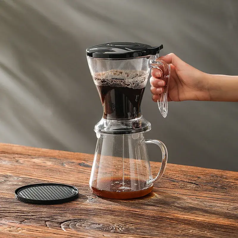 1Set Coffee Filter Soak Hand Brewing Coffee Set Smart Cup Filter Brewing Pot Coffee Maker Drinkwareespr Espresso Accessories