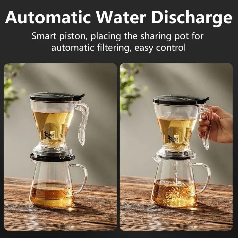 1Set Coffee Filter Soak Hand Brewing Coffee Set Smart Cup Filter Brewing Pot Coffee Maker Drinkwareespr Espresso Accessories