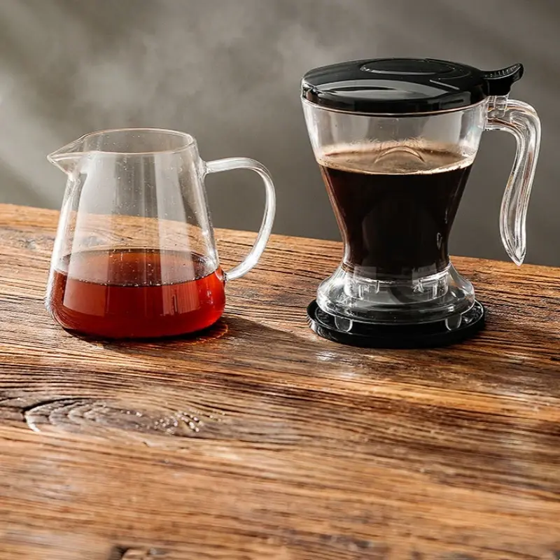 1Set Coffee Filter Soak Hand Brewing Coffee Set Smart Cup Filter Brewing Pot Coffee Maker Drinkwareespr Espresso Accessories