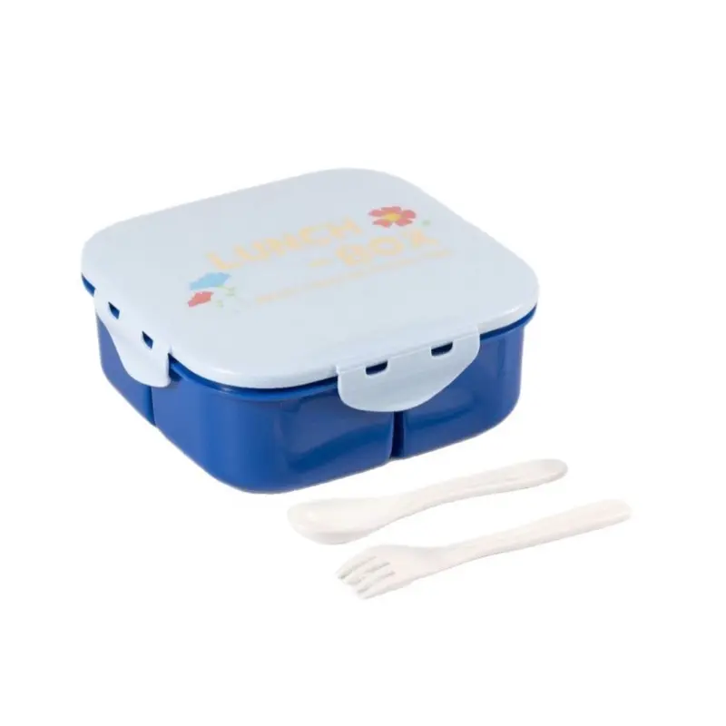 1350ML Lunch Box 3 Grids  Kids Students Office Bento Box with Fork and Spoon Microwave Available Fruit Food Storage Containers