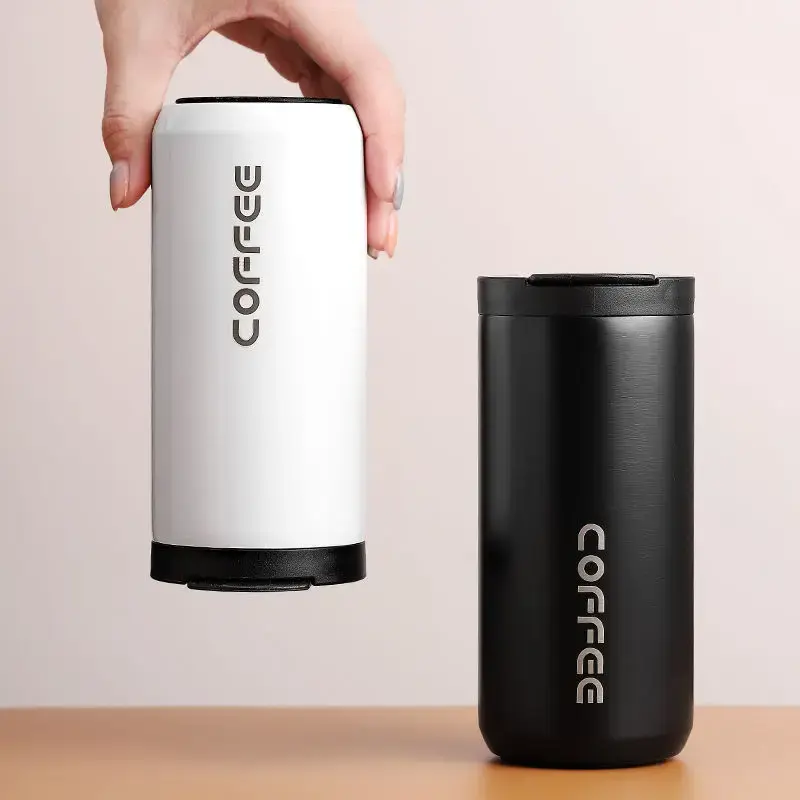 400ML Thermo Cafe Leakproof Travel Thermo Cup Double Stainless Steel for Tea Water Coffee Coffee Mug Car Travel Vacuum Flasks