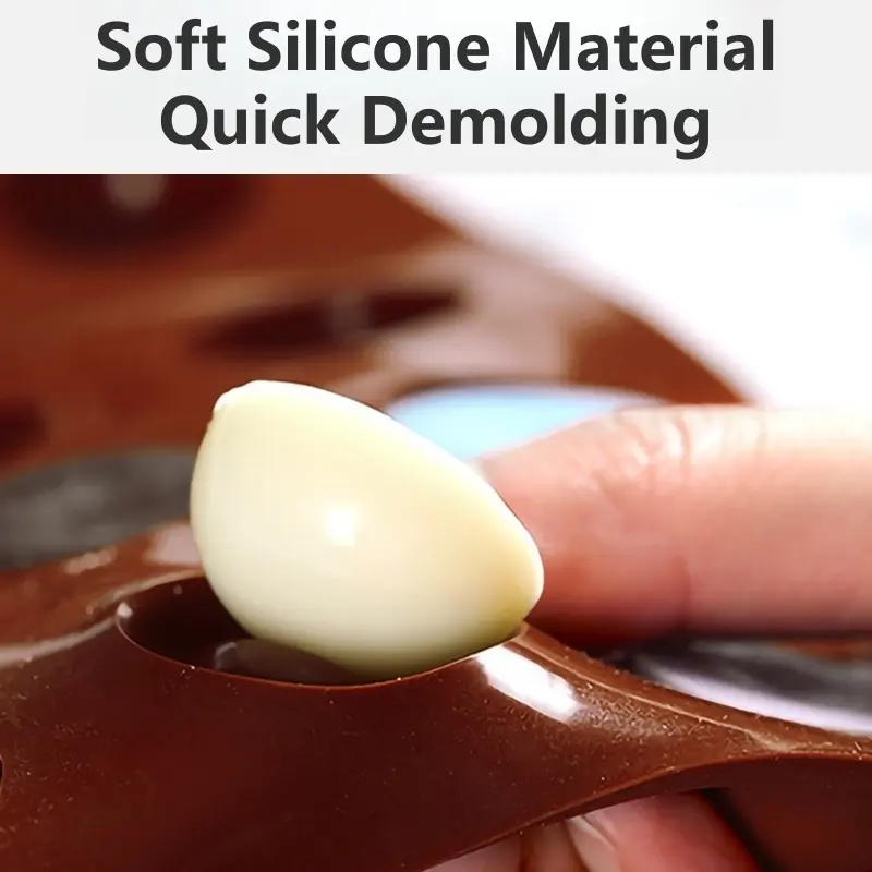 Circle Mold Chocolate 6-Cavity Semi Sphere Silicone Molds Half Sphere Baking Molds and Non-Stick Cylinder Cookie Kitchen Tools