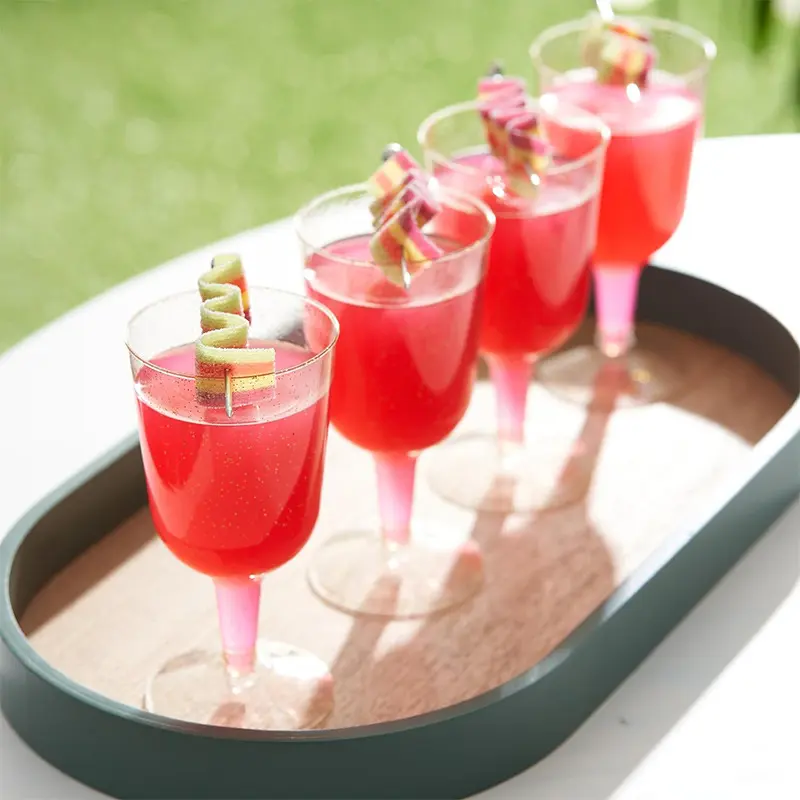 25/50pcs 150ml Disposable Cups Sparkling Champagne Bar Cups Plastic Champagne Clear Toasting Glasses for Weddings Party