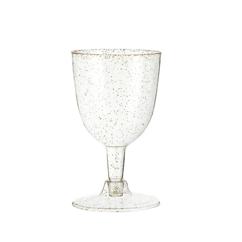 25/50pcs 150ml Disposable Cups Sparkling Champagne Bar Cups Plastic Champagne Clear Toasting Glasses for Weddings Party