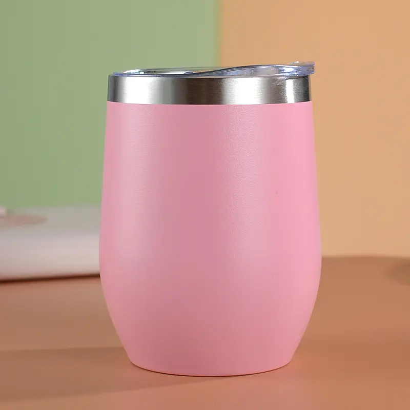 350ml Eggshell Wine Glass Stainless Steel Thermos Bottle Beer Mugs Thermal Cup for Beers Insulated Coffee Cup Travel Tumbler