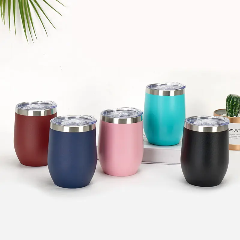 360ml Double Wall Egg Shape Stainless Steel Coffee Mug Tea Beer Mug Thermos Vacuum Flask Office and Home Insulated Coffee Cup