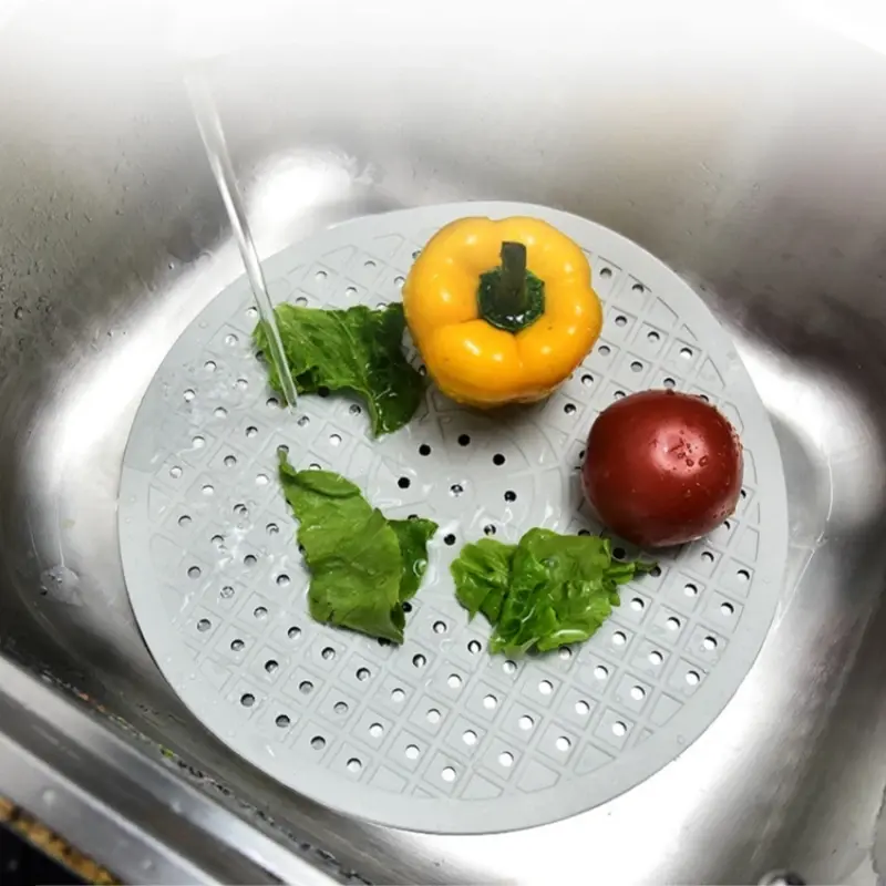 1/2Pcs Soft Rubber Sink Mat Anti Slip Home Heat Insulation Drying Protector Cover Quick Drain Pad Kitchen Accessories Sink Pad