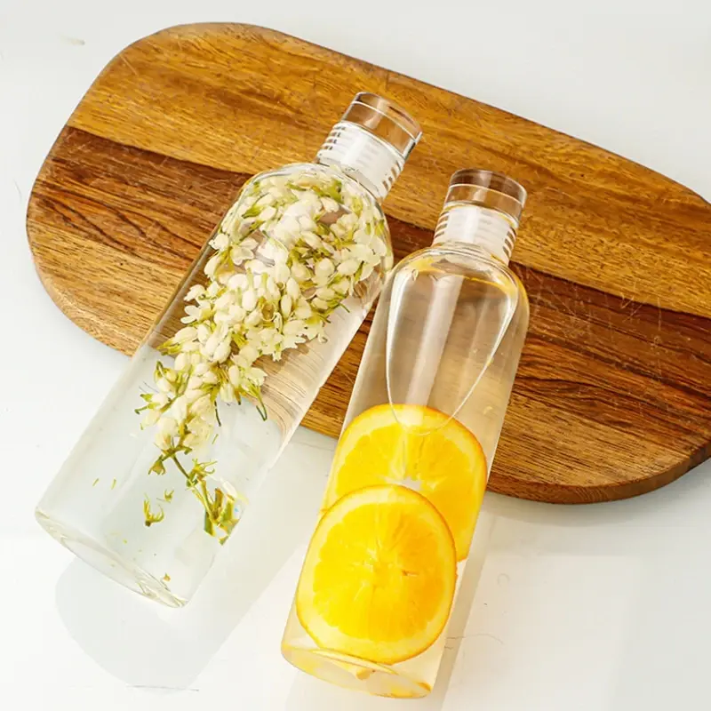 300/500/750/1000ML Glass Water Bottle Multi-function Milk Cup Portable Outdoor Sports Sealed Transparent Container for Traveling