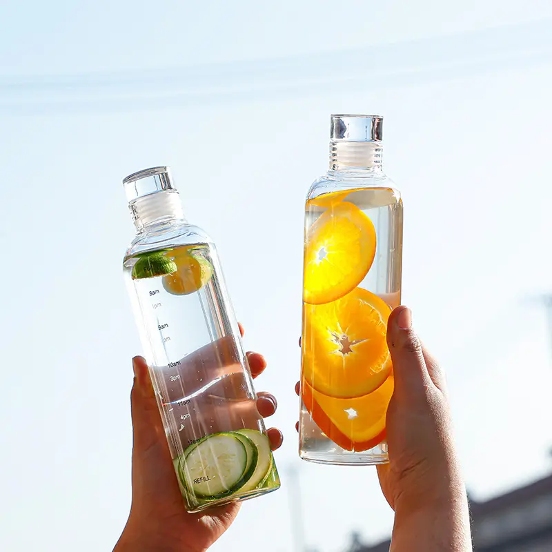 300/500/750/1000ML Glass Water Bottle Multi-function Milk Cup Portable Outdoor Sports Sealed Transparent Container for Traveling