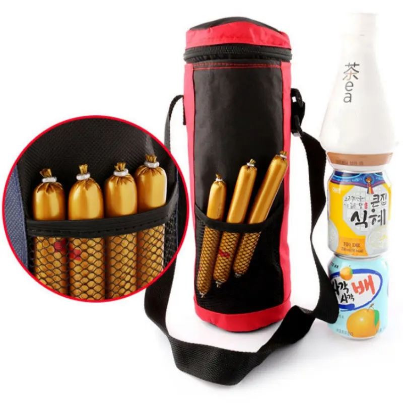Water Bottle Tote Bag Universal Pouch Heat Preservation Insulated Cooler Bag Outdoor Traveling Camping Hiking Water Bottle Cover