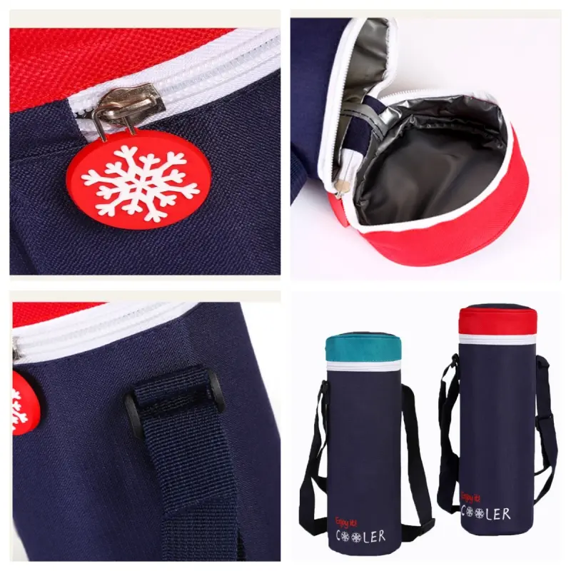 Water Bottle Tote Bag Universal Pouch Heat Preservation Insulated Cooler Bag Outdoor Traveling Camping Hiking Water Bottle Cover