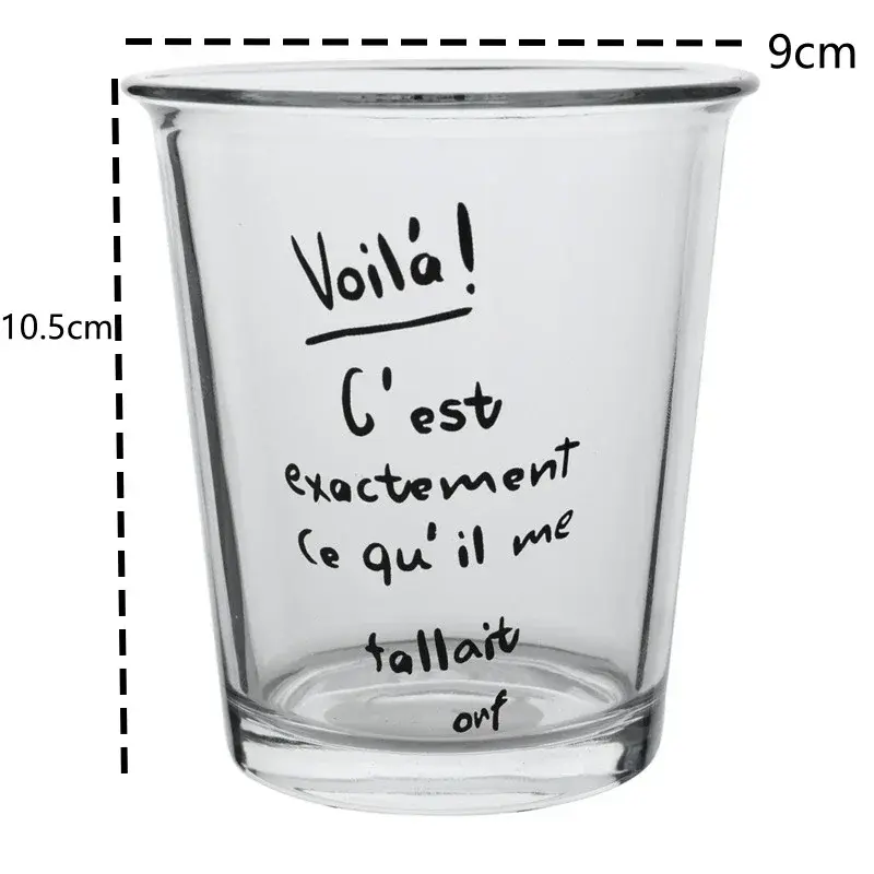 320ML Transparent Glass Korean Ins Style American Iced Latte Coffee Milk Juice Beverage Black Tea Cup Cocktail Glassware Gift
