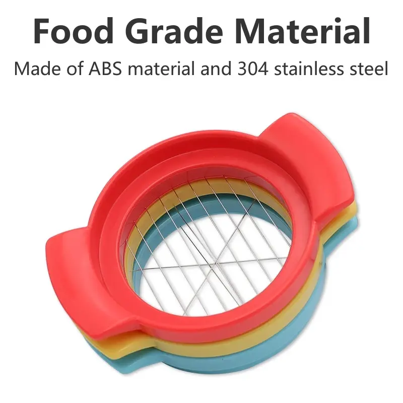 Multipurpose Stainless Steel Wire Eggs Cutter, Egg Slicer for Hard Boiled Eggs, Fruit Garnish Slicer Kitchen Creative Tool
