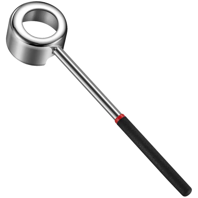 Coconut Opener Tool Food Grade 304 Stainless Steel Opener Coconut Meat Tool Solid Wooden Handle Rubber Hammer DIY Hand Tool