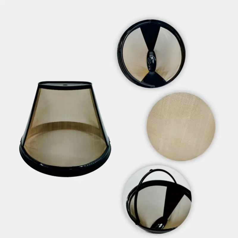 1/3pcs Cone Shape Permanent Coffee Filter Mesh Basket Stainless Steel Reusable Kitchen Coffeeware Coffee Filters Tea Brewer