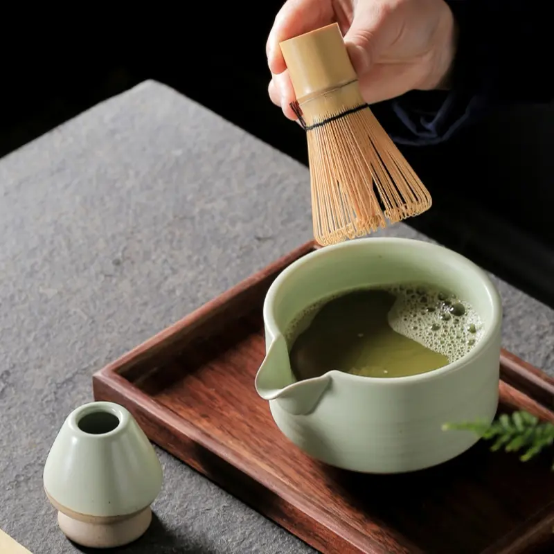 4PCS Tea Set Brush Reusable Matcha Whisk Spoon Simply Chinese Style High Quality Bamboo Japanese Teaware Tea-making Tools