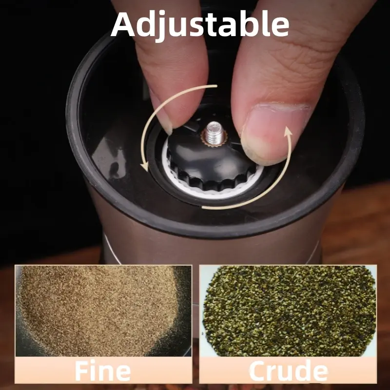 2PCS 180/200ML Pepper Grinder with Stainless Steel Mill Manual Spice Glass Salt and Pepper Black Grinder Machine for Household