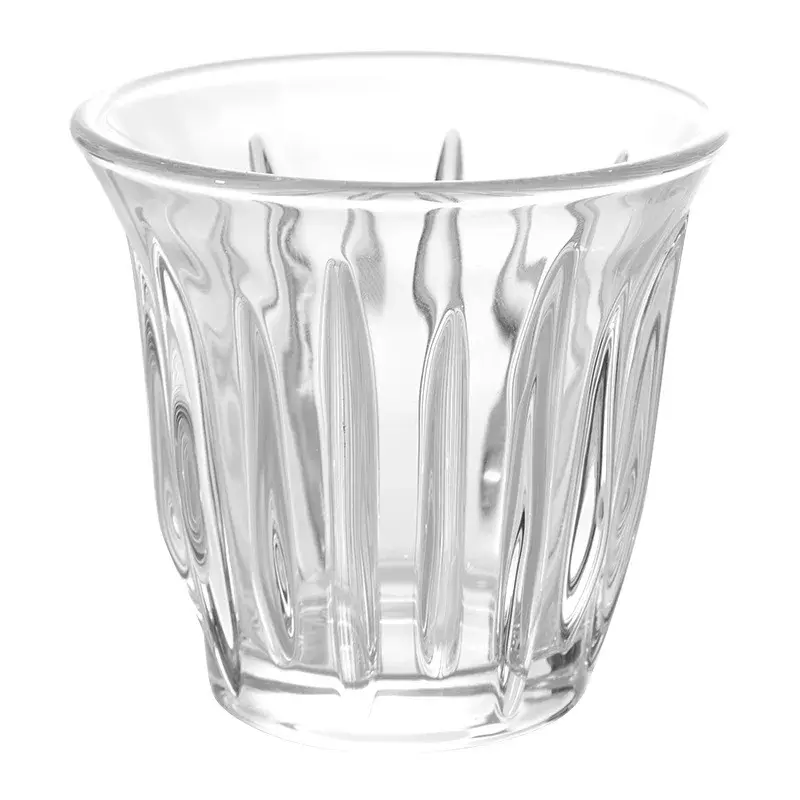 90-200ML Glass Coffee Cup Espresso Mug Art Striped Anti-scald Mocha Juice Cocktails Coffee Mugs for Latte Cappuccino Tea Cafe