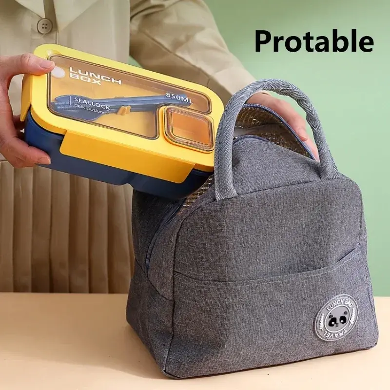 850ml/1100ml Lunch Box Microwave Portable Bento Boxes with Tableware for Kids School Leakproof 4 Grid Food Snack Containers