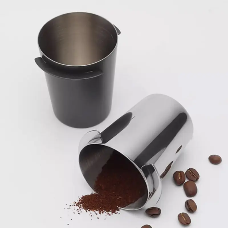58/53/51mm Coffee Dosing Cup Large Caliber for Espresso Machine Wear Resistant 304 Stainless Steel Coffee Dosing Cup Coffeeware