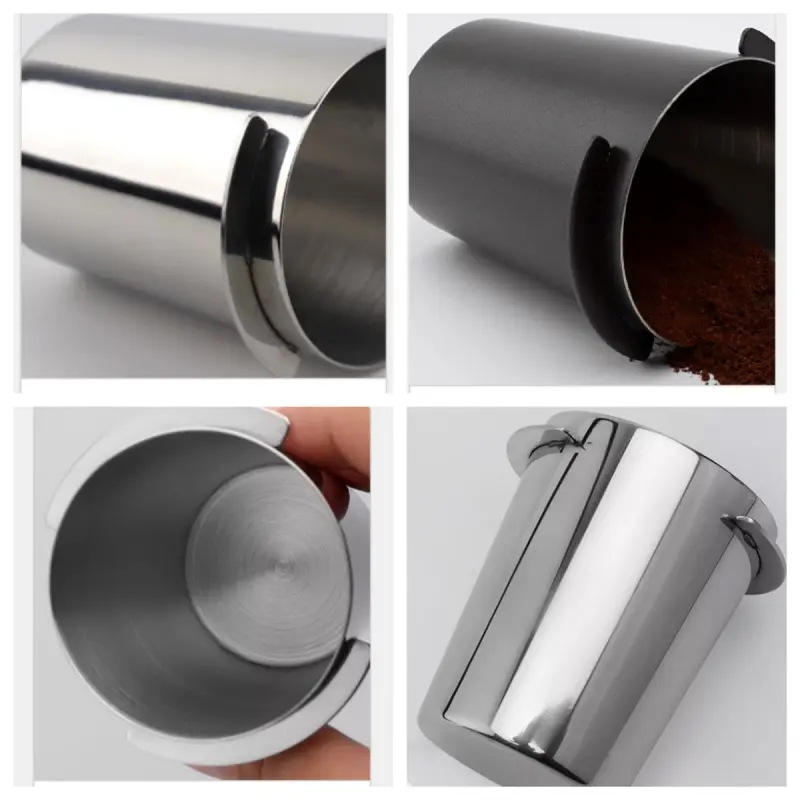 58/53/51mm Coffee Dosing Cup Large Caliber for Espresso Machine Wear Resistant 304 Stainless Steel Coffee Dosing Cup Coffeeware