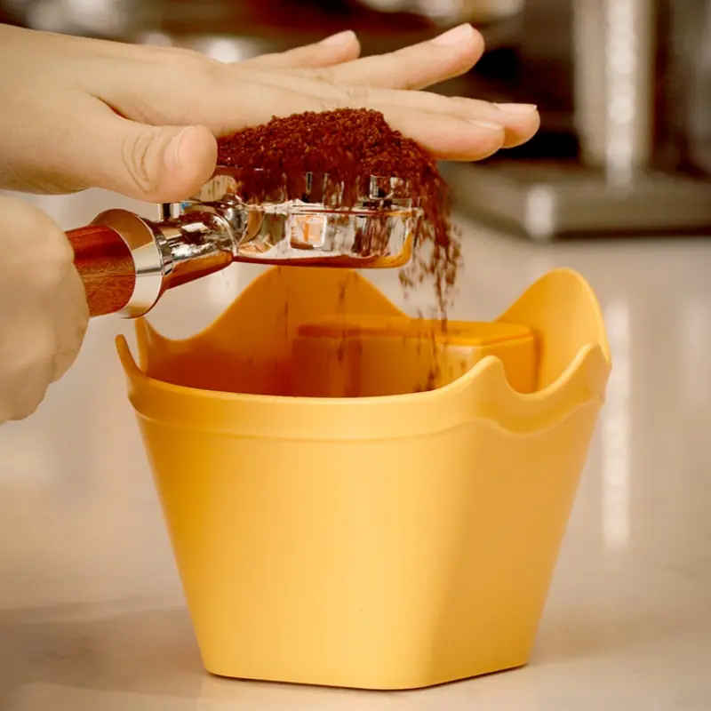 NEW Coffee Knock Box Espresso Grounds Container Anti Slip Espresso Dump Bin Grind Barista Goods Cafe Bar Accessories