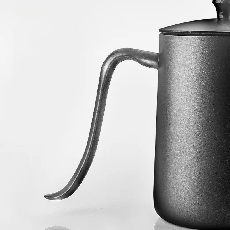 600ml Coffee Hand Brewing Pot Drip Kettle Coffee Tea Pot Non-stick Coating Food Grade Stainless Steel Swan Neck Coffee Pot
