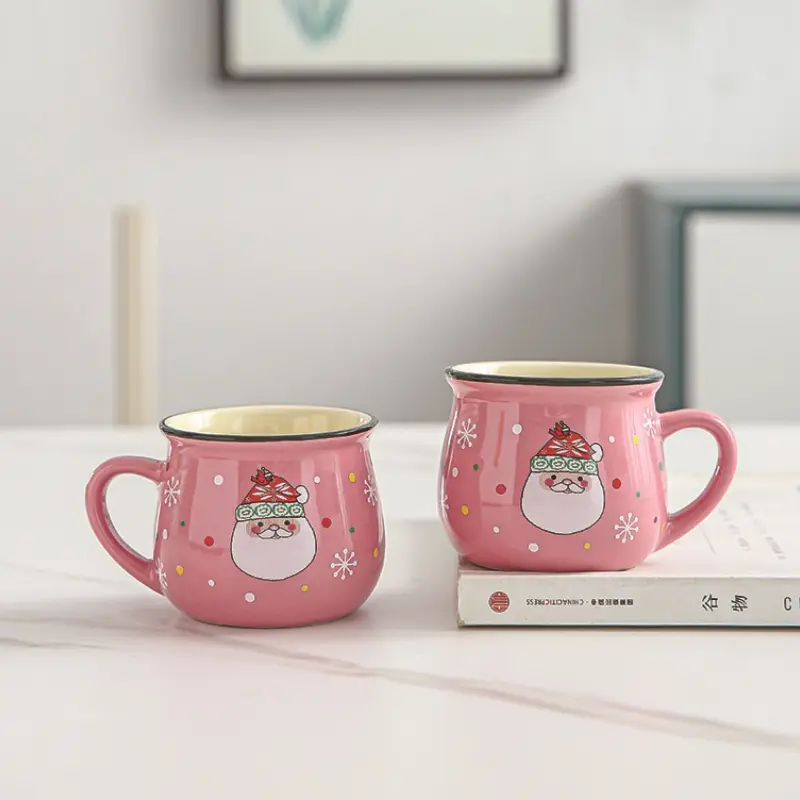 150ML Children Milk Coffee Cup with Handle Mug Ceramic Water Cup Heat Resistant Home Baking Dessert Breakfast Milk Mug Gift