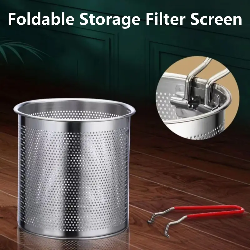 304 Stainless Steel Deep Fryer Pot with Basket French Fries, Fried Chicken, Tempura, Small Fryer, for Gas Stove Induction Cooker