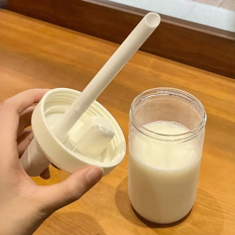 500/800ML Large-capacity Straw Cup, Food-grade Transparent PP Material,Portable Ins Style Water Cup, Juice Milk Tea Cup