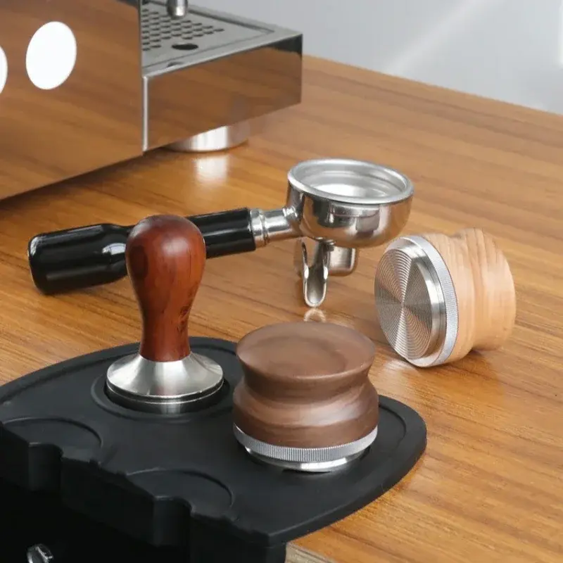 51/53/58mm Coffee Distributor Clover Bottom Coffee Machine Distributor Adjustable Depth Espresso Leveler Home Barista Accessory