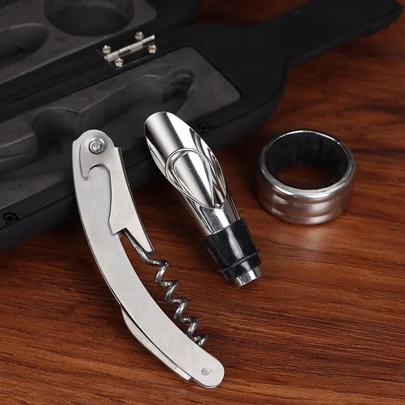 3/5Pcs Red Wine Bottle Opener Set Stainless Steel Bottle Opener Multifunctional Red Wine Bottle Creative Opener Bar Accessories