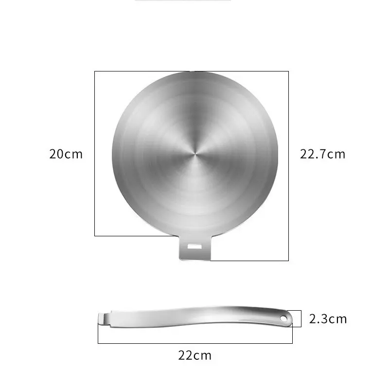 20-28cm Stainless Steel Heat Conduction Plate Heat Diffuser Thawing plate Induction Plate Adapter for Gas stove induction cooker