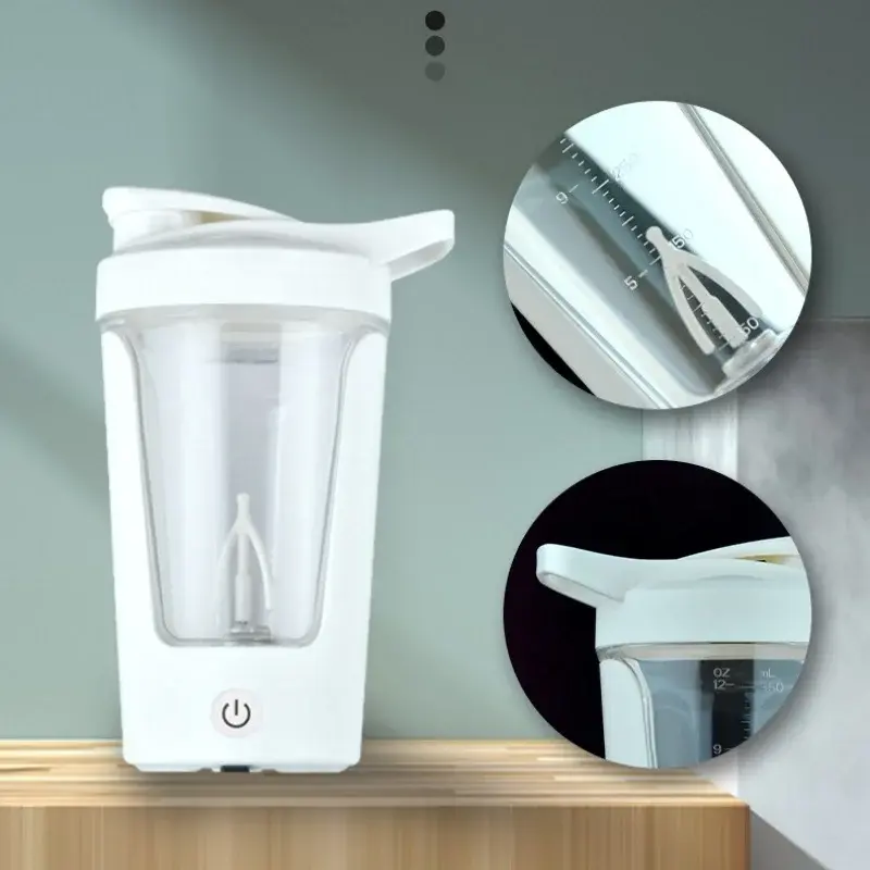Electric Mixing Cup Protein Powder Automatic Shaking Cup Rechargeable Coffee Milk Cup Portable Stirring Sports Fitness Kettle