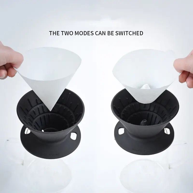 Silicone Coffee Filter Cup Multifunctional Foldable Coffee Filter Drip Coffee Tea Holder Funnel Reusable Outdoor Coffee Filter