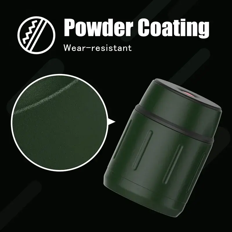 750ML 316 Stainless Steel Vacuum Lunch Box Double-wall Food Thermos Soup Cup Breakfast Cup with Spoon Camping Food Containers