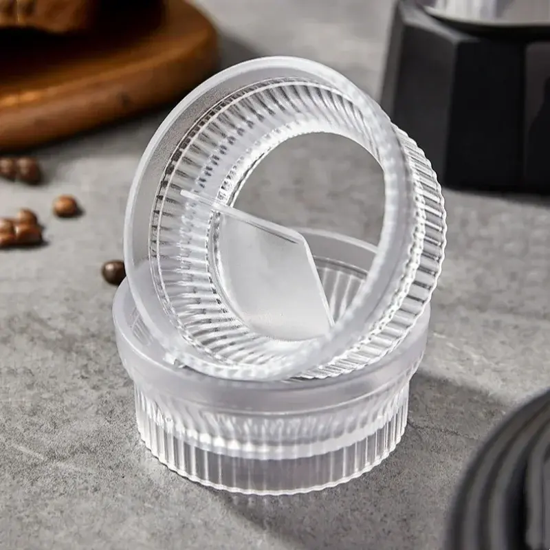 2/3/4/6 Cup Moka Pot Tamper Rotating Powder Dosing Ring Round Coffee Anti-Flying Powder Distributor Leveler Coffee Accessories