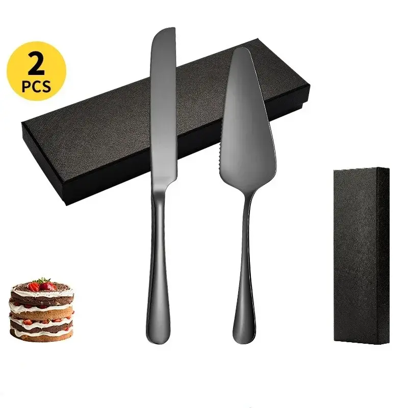 2/4Pcs Cake Knife Spatula Set Spatula Steak Spatula Bread Cutting Tool Cheese Knife Pie Pizza Stainless Steel Baking Tool Gift
